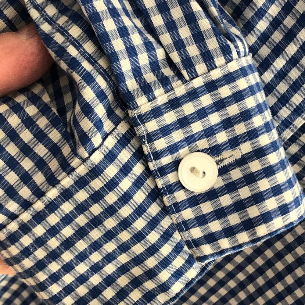 Pendleton Blue & White Gingham Shirt Women's Peti… - image 7